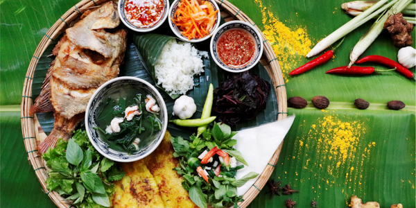 A flavor bamboo dish at Hoi an river resort